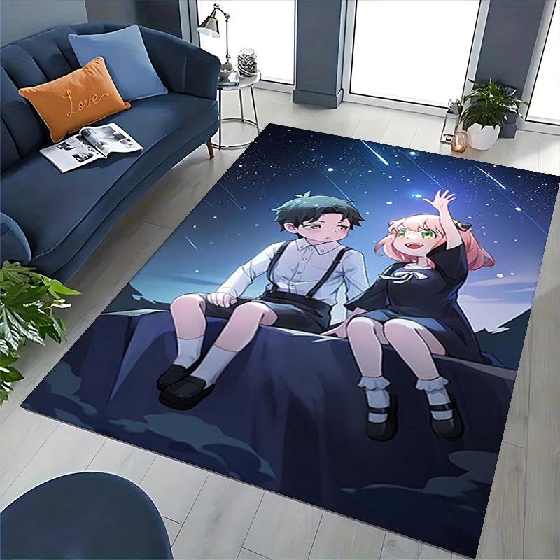 1pc Anime Cartoon Design Office Chair Mat - Seasonal Gift, Suitable for Home Decor, Living Room, Bedroom, Game Room & Dormitory Carpet (Kawaii Charact