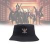 Piece Skull One Embroidered Unisex Breathable Double Sided Bucket Hat Summer