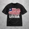 Men Women Wased T-shirts Liberia Independence Day Print T Shirt Merch Oversize Tees Tops