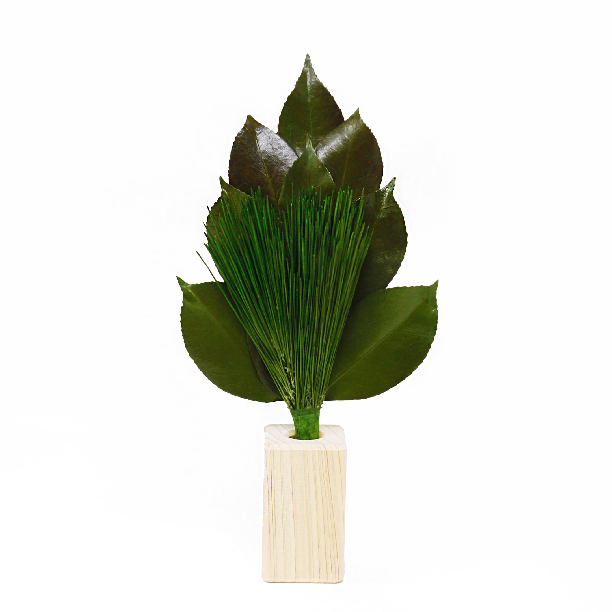 

[A&K] Kitchen God of the Stovetop, Sake Altar, Arajinmatsu (Small-Size Sakaki Tree) Stand Set [Made with Fresh Leaves] (Preserved with High-Quality