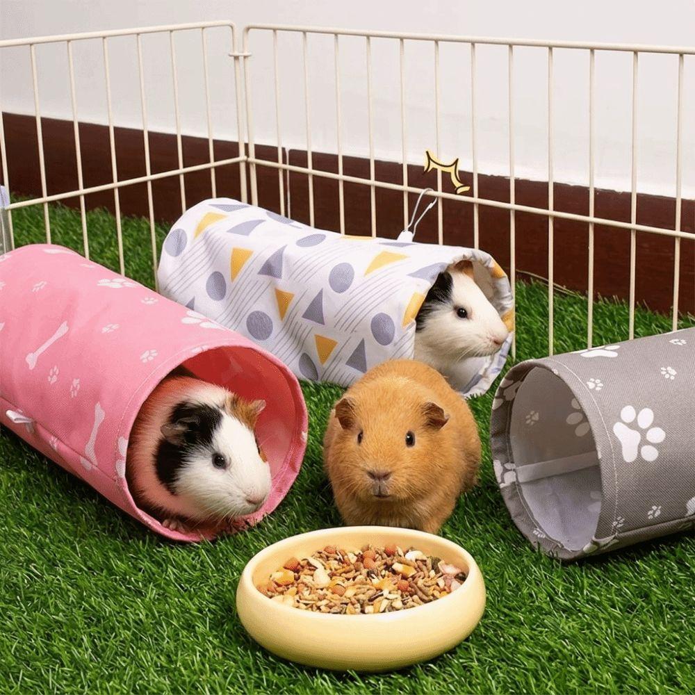 Breathable Hamster Hideout Toys Corner Hideout Dutch Pig Toys Durable Guinea Pig Tunnel  Small Pets