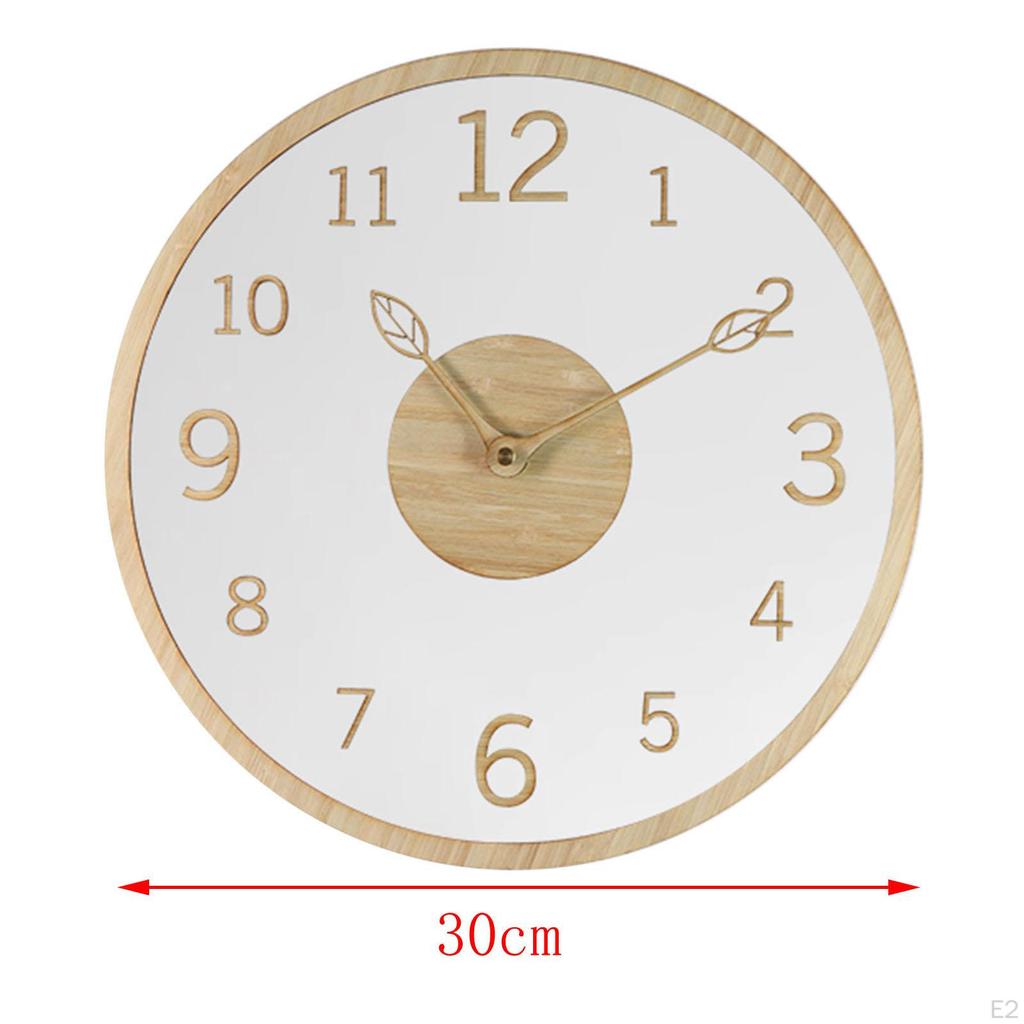 Acrylic Wall Clock for Living - Non Ticking Design Classrooms And Bathrooms