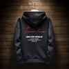 Men Autumn Hoodie Solid Color Letter Pattern Hooded Hat Long Sleeves Loose Streetwear Elastic Cuff Warm Winter Hoodie Men Clothes