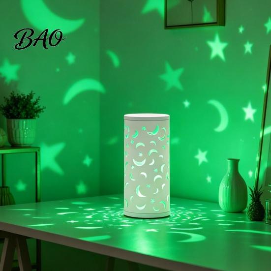 Decorative Lighting USB Butterfly Projector Lamp, RGB 16 Colors Lamp with Remote Bedroom Night Light Control, Hollow-out LED for Living Room