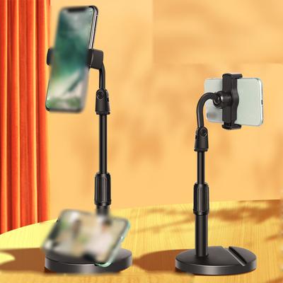 Stojan na mobilní telefon pro snímání shora, Stolní stojan pro živé vysílání, Nastavitelný držák telefonu pro nahrávání videa, Vlogging