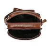 New men's messenger bag oil wax leather drop pattern men's bag vertical simple shoulder bag