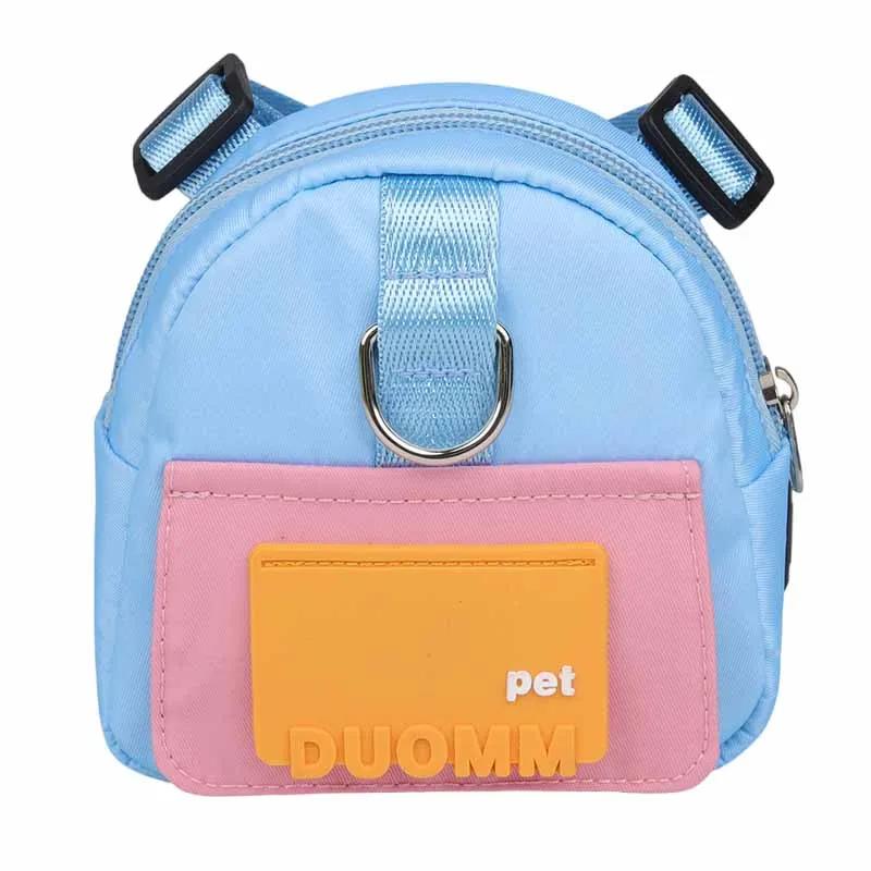 

Practical Pet Snack Storage Bag Large-capacity Multifunction Dogs Backpack Adjustable Harness Suitable Travel Hiking Walking S синий