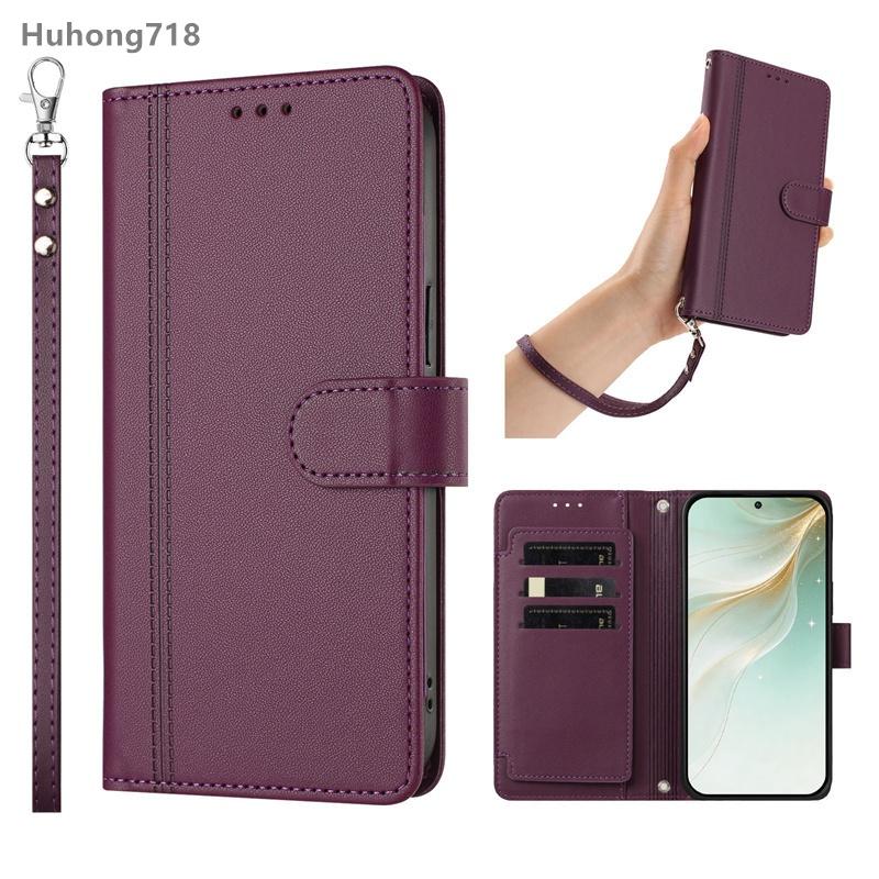 For OPPO Reno 12 FS 12F 15 15F 14F Max Pro Mini 4G 5G Flip Wallet Case Leather Cover With Card Slot Silicone Hand Strap Wireless Charging