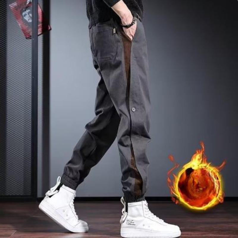 Męskie spodnie cargo z elastycznym pasem i wieloma wiązaniami, luźne, z wieloma kieszeniami i prostymi nogawkami, modne spodnie ogrodniczki