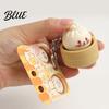 Decompression Keychain 1/2/3Pcs Pendant Stress Relief Toy Mini Steamer Bun Rebound Elastic Bag Soft Squeeze
