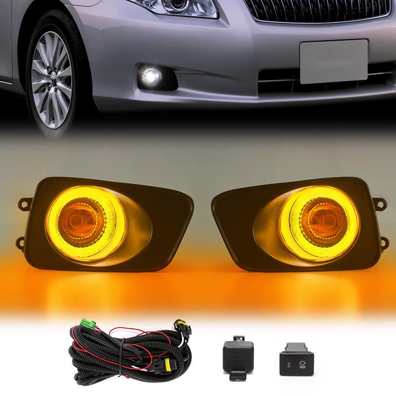 Led Fog Light for Toyota Corolla AXIO 2011 FIELDER 2007 DRL Daylight Daytime Running Lamps Wires Switch Relay White Yellow