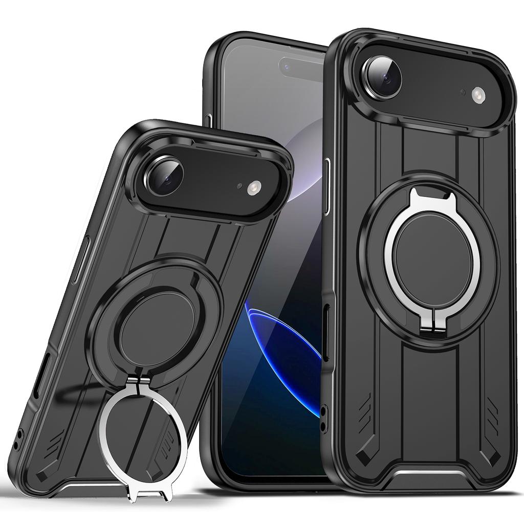 for iphone17 Anti-fingerprint stand function Ring Case for Iphone 17 Air Iphone17 16 Pro Max Plus Pro Iphone16 Iphone15