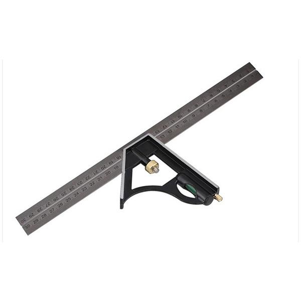 300Mm Adjustable Combination Square Angle Ruler 45/90 Degree with Bubble Level Multifunctional Gauge Measuring Tools Combination Square 300Mm Adjustable Combination Square Angle Ruler 45/90 Degree with Bubble Level Multifunctional Gauge Measuring Tools Combination Square