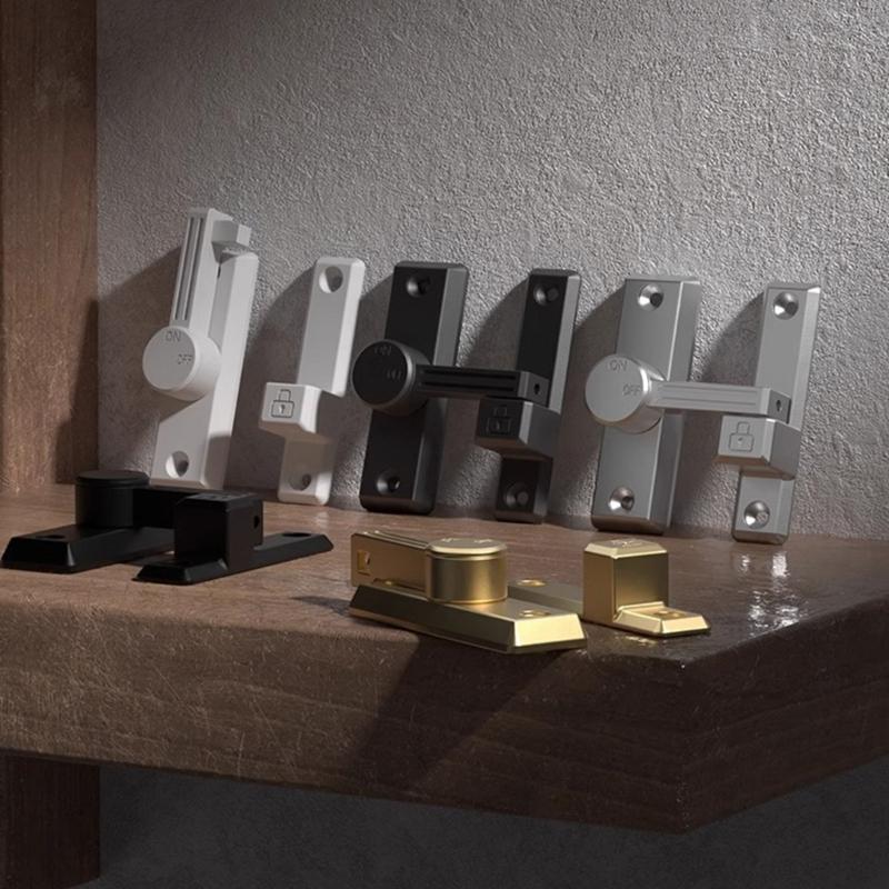 Easy Installion Designs 90/180 Degree Door Latches Lock for Extra Privacy In Hotel Offices Supplies and Garages Use