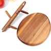 Entryway Key Holder Stand with a Warm Brown Wood Look, 5 Separate Arms, and a Catchall Tray for Frequently Used Personal Accessories