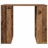 Vintage Wood Desk with Shelf 90 X 50 X 75 Cm Engineered Wood
