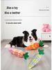 Jouet pour chien Carotte en silicone - Molaire, Sonore, Résistant aux morsures, Jeu autonome Soulagement de l'ennui