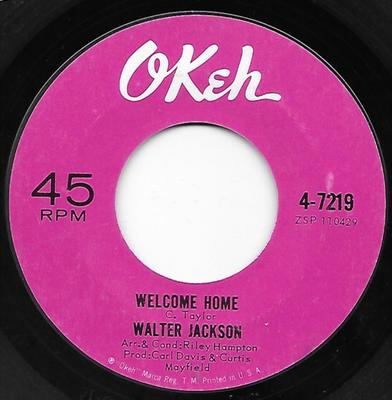 7inch Record WALTER JACKSON - Welcome Home 47219 OKeh 1965 US Soul/Funk Used