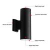 10W/20W/36W COB Up Down Dual-Head Wall Lamp Outdoor Sconces Waterproof IP65 Led Wall Porch Light Nordic Cylinder Balcony Fixture