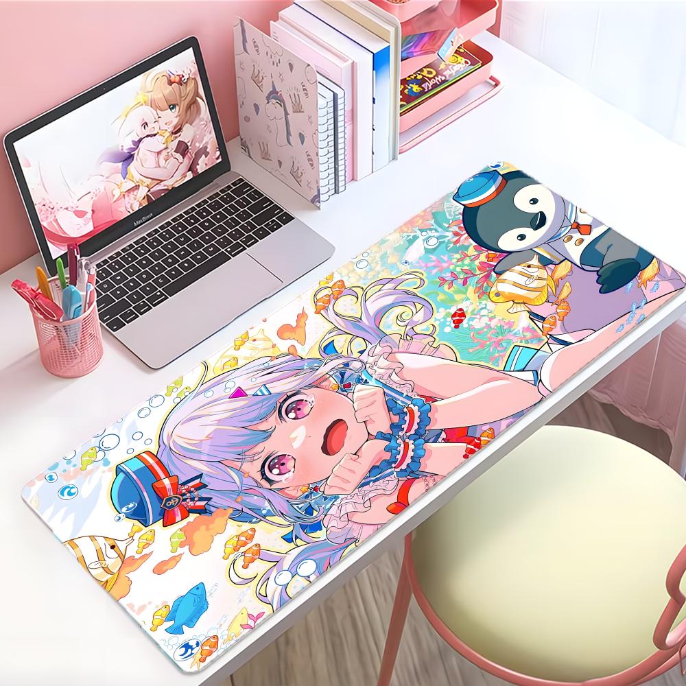 Soft Emotional Anime Kkanon Mouse Pad Large Thick Desk Pad Stitched Edges Gaming Mouse Mat For Pc