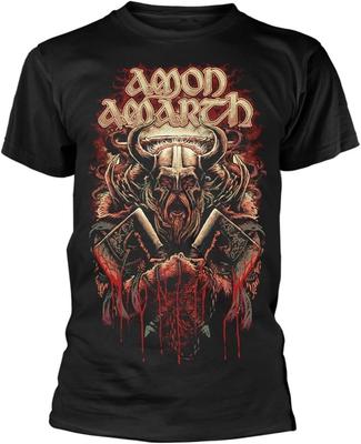 Amon Amarth Viking Skull Battle Axe Graphic T-shirt