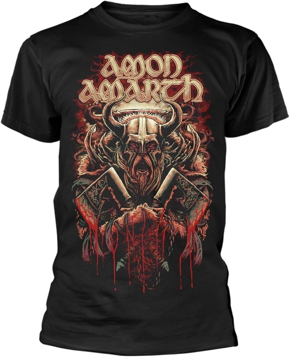 Amon Amarth Viking Skull Battle Axe Graphic T-shirt XL