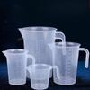 Pahar de măsurat gradat din plastic Pahar de laborator la scară mare de capacitate transparentă cu capac Cupă de amestecare transparentă Coacerea bucătăriei