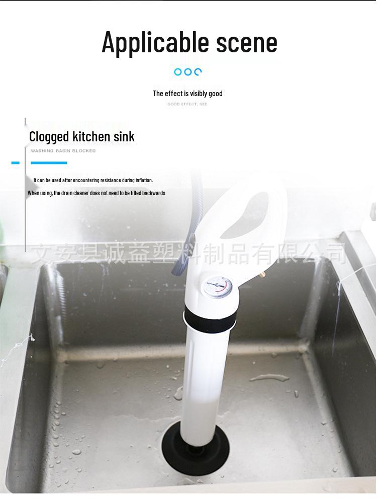 High-Pressure Toilet and Drain Unclogger Tool
