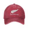New Zealand All Blacks Unisex Baseball Cap Rugby Worldcup Sports Distressed Denim Washed Hats Cap Fashion Workouts Sun Cap