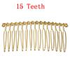 6pcs/lot 10 15 20 30 Teeth Black/Rhodium Hairpin Combs Wedding Hair Accessories Bridal Hair Combs DIY Jewelry Findings