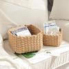 Cesto Portaoggetti Intrecciato in Corda di Cotone - Organizer Lavabile per Cosmetici e Oggetti Vari