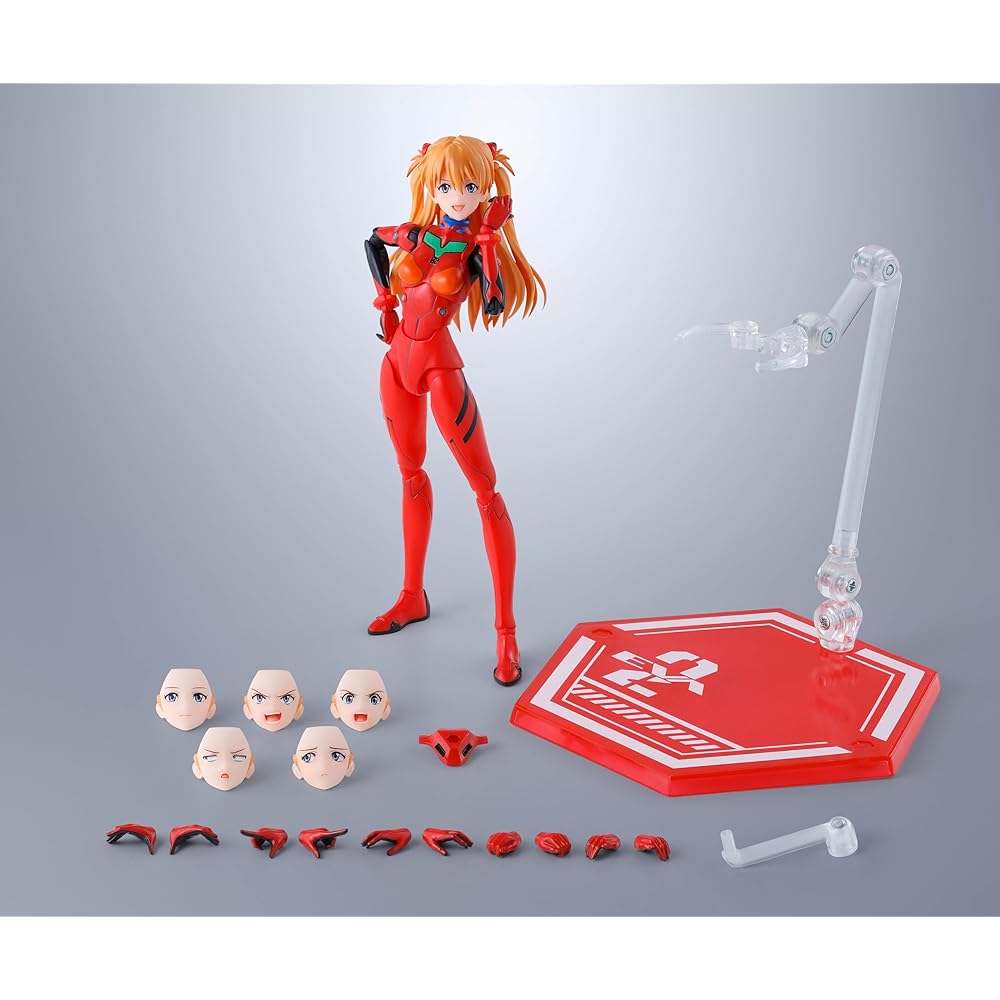 TAMASHII NATIONS S.H. Figuarts Evangelion Asuka Langley 135mm PVC ABS Painted Action Figure