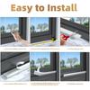 118" Wedge Shape Foam Window Weather Strip Door Seal Strip Soundproof Frame Winter Insulation
