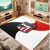 Athletic Bilbao Football Print Crystal Velvet Rug, Comfortable Water Absorbent Non Slip Indoor Floor Carpet