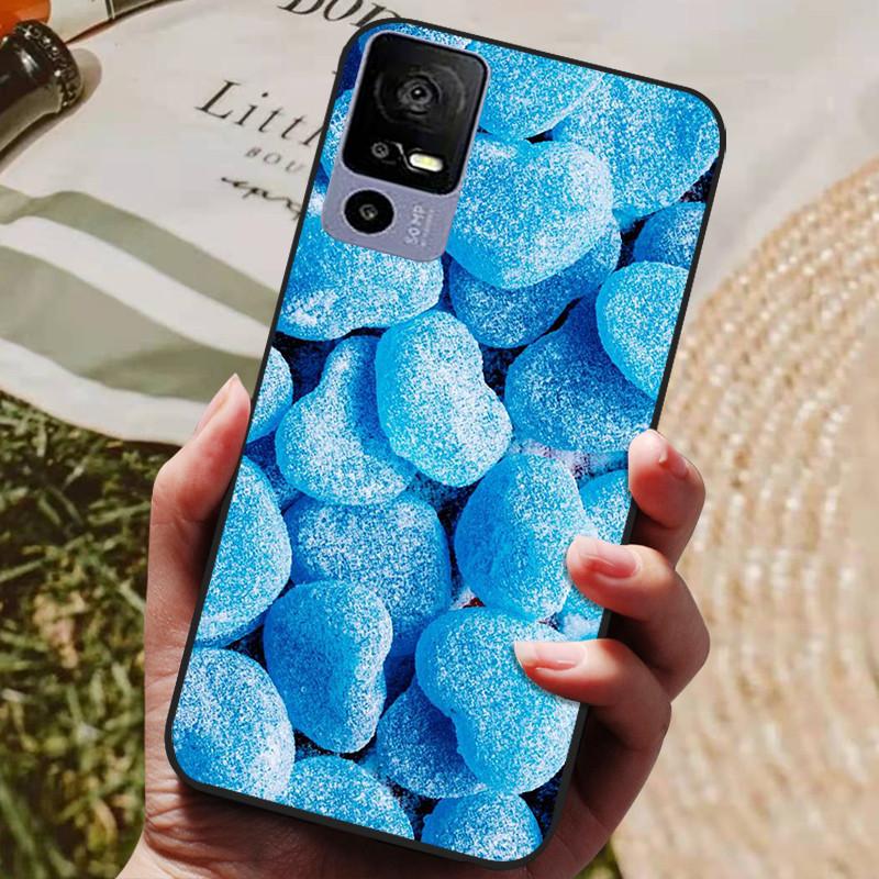 Para TCL 40R Funda Trasera de Silicona Funda para Teléfono para TCL 40 R 5G Fundas 6.6" TCL40R 5G T771K T771K1 T771H T771A Parachoques Suave coque