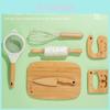 Wooden Simulation Kitchen Cooking Utensil Set Children Educational Toys For Imaginative Play And Skill Development