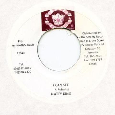 

7-дюймовая пластинка NATTY KING - I Can See Young Veterans 2009 Ямайка Регги, Ска и Даб