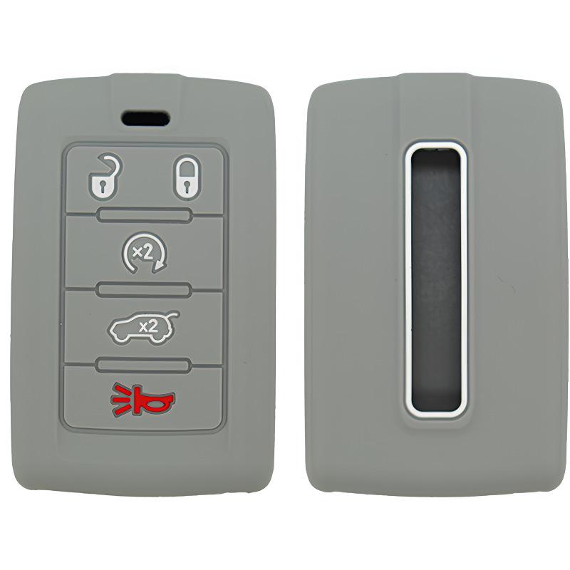 Silikon-Schlüsselhülle für Dodge Wrangler & Jeep Commander (5-Taste)