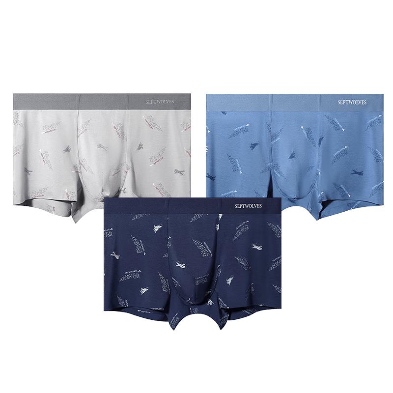 

Septwolves Men s Antibacterial Boxer Briefs 3XL