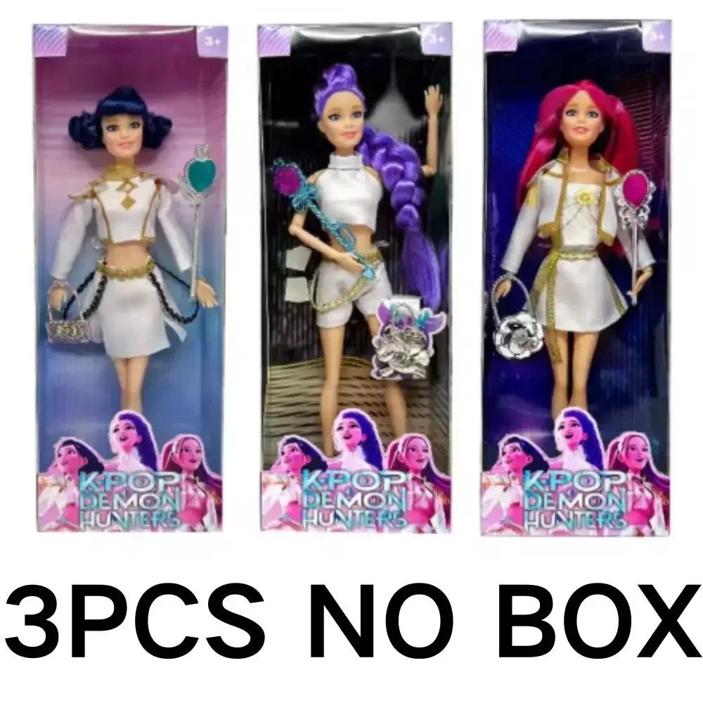 Kpop Demon Hunters  Doll Toys Action Figure Rumi Mira Zoey Princess Baby Girl Doll Plastic DIY Toy for Girls&&