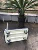 Jingmu Metal Flatbed Hand Truck with PU Wheels for Household and Warehouse Use