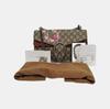 [Pre-Owned] Dionysus GG Blooms Tiger Head Buckle Logo Canvas And Leather Chain Shoulder Bag - Very Good #1IWSGY5