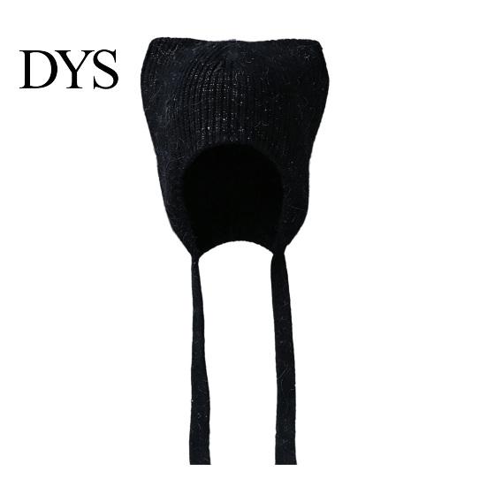 Warm Knitted Hat for Women Cat Ear Hat, Flap Cute Foldable Cold Weather Winter Brimless Skiing Hiking Outdoor Casual Wear Lightweight Breathable Knit