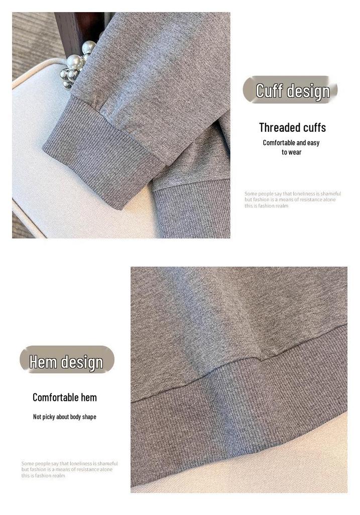 Plus Size Autumn Hoodie for 200-350 Jin with Bust Options 150/160/170
