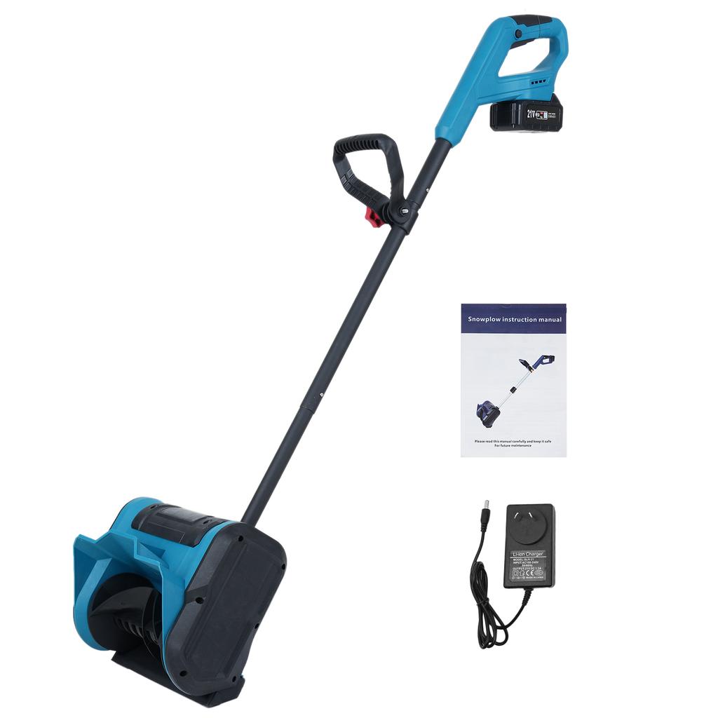 Rechargable Snow Shovel Foldable Brush Snow Blower 21V Battery Powered Snow Thrower with Adjustable