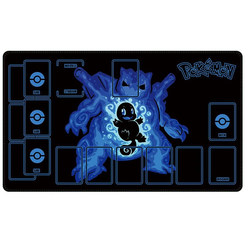 Kanto Starters Elemental TCG Playmat Nonslip Rubber Desk Mat
