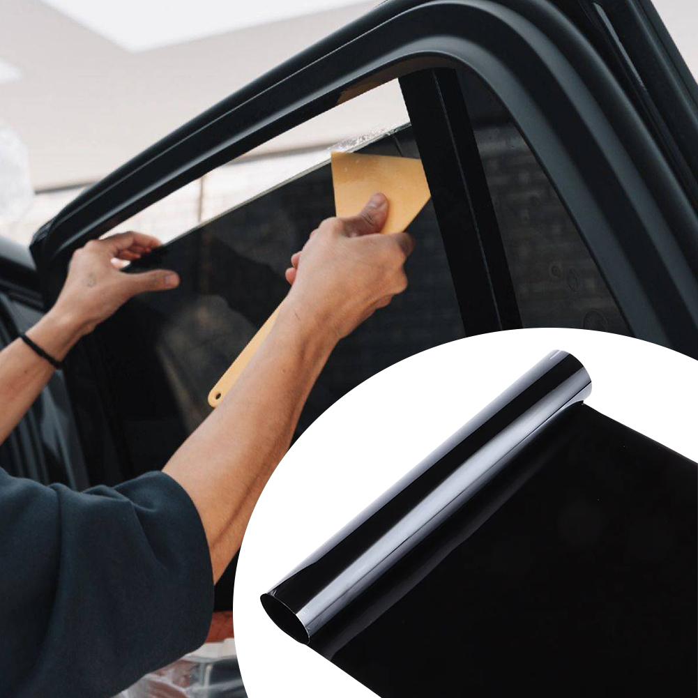 1 Roll Car Window Tint Film 1/5/15/25/35/50 Percent Black Car Window Foils Tinting Film Glass Summer UV Protector Sticker Films