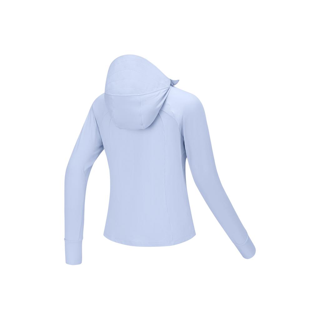 Skechers Cool Dry UV Protection Lightweight Slim Fit Hooded Sports Jacket Women Jacket Xenon-Blue P225W123-0356