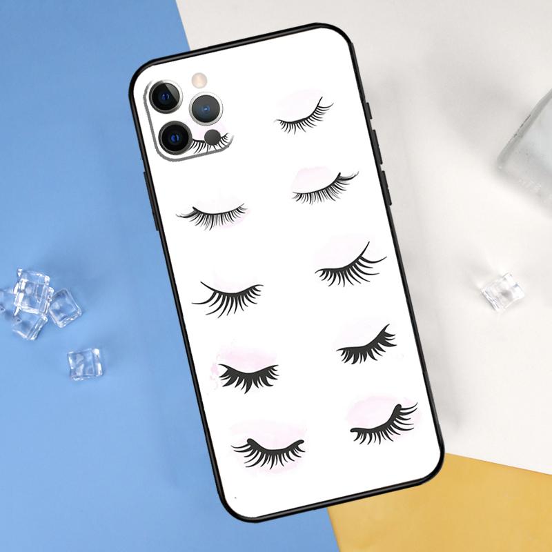 Lipstick Make Up Phone Case For iPhone 16 Pro Max 12 13 Mini 11 14 15 Pro Max XR 16 15 Plus 16e Cover Shell