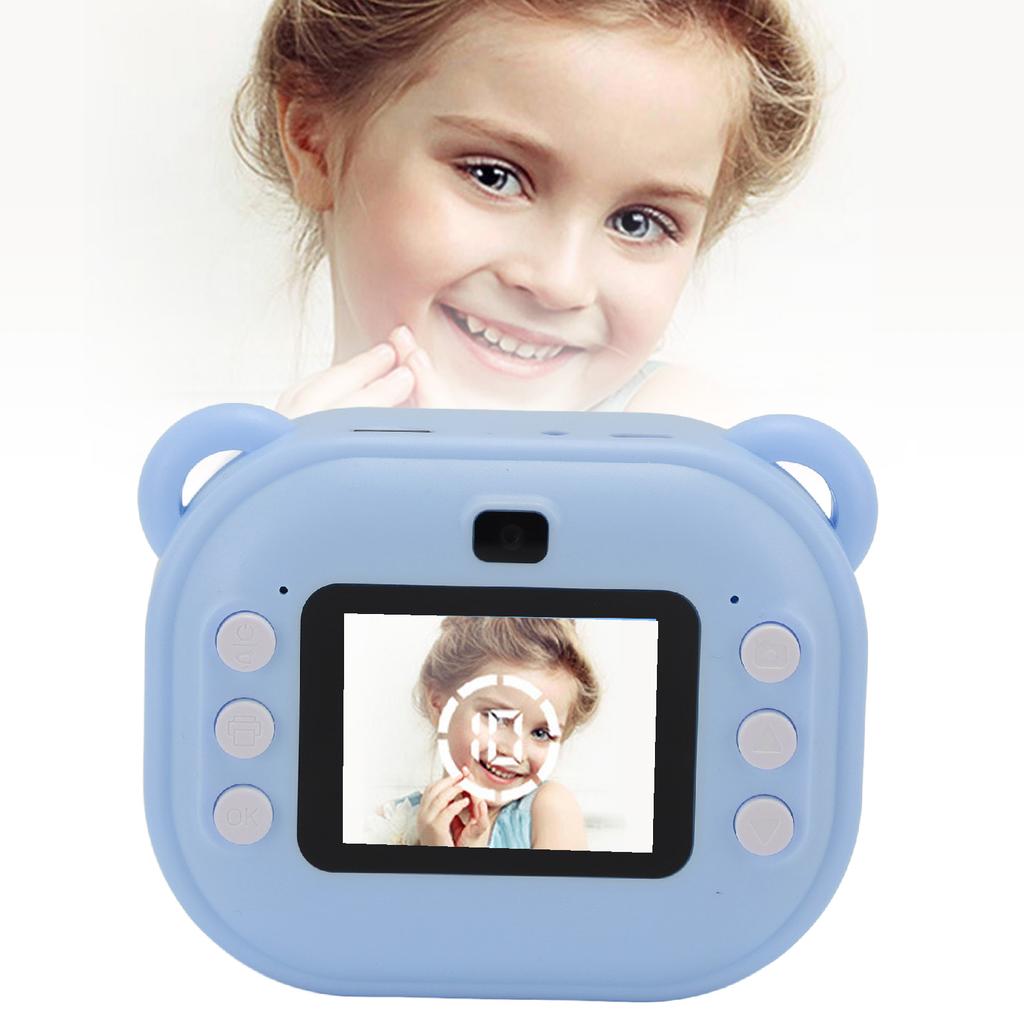 Print Camera for Kids 24MP 1080P 2 Inch HD Screen Dual Lens Camera Toy with 32GB Memory Card for Girls Boys Christmas Birthday Gift
